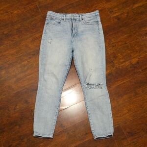 GAP Light Wash Ripped Skinny Jeans